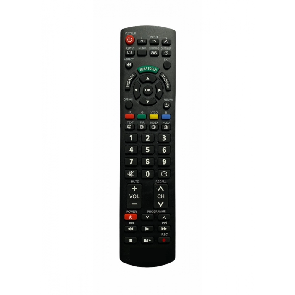 Generic LCD_LED Remote No. URC 97, Compatible With PANASONIC LCD_LED TV Remote Control (Color:Multi)