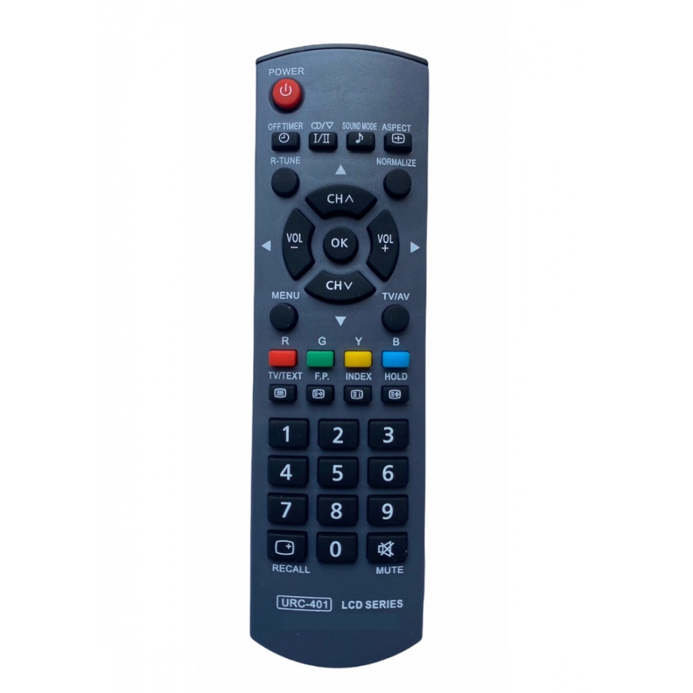 Generic LCD_LED Remote No. URC 401, Compatible With PANASONIC LCD_LED TV Remote Control _Old Remote Functions Must Be Exactly Same (Color:Multi)