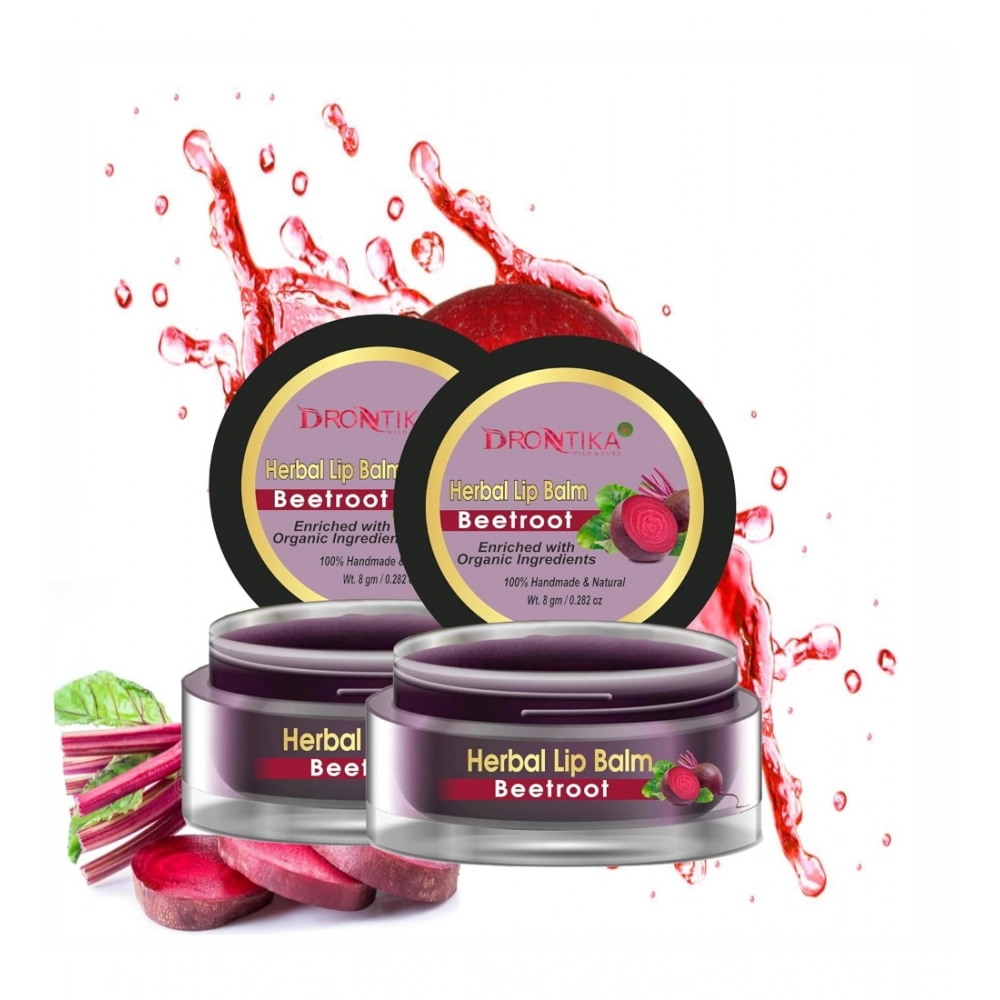 Generic Unisex Herbal Dark And Chapped Lips Beetroot Lip Balm Pack Of 2 (20gm)