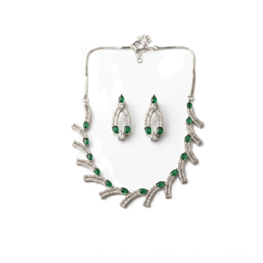 PID-66309-Women-s-Brass-Silver-Plated-Necklace-set-Green-1-1000x1000-1.webp
