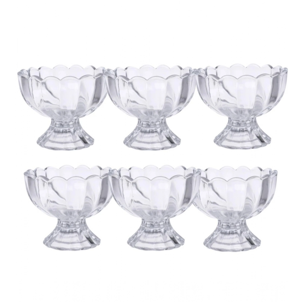 Generic Unbreakable Plastic Dessert And Ice Cream Bowls – Set of 6 for Serving Salad, Fruits And More (Color: Assorted )