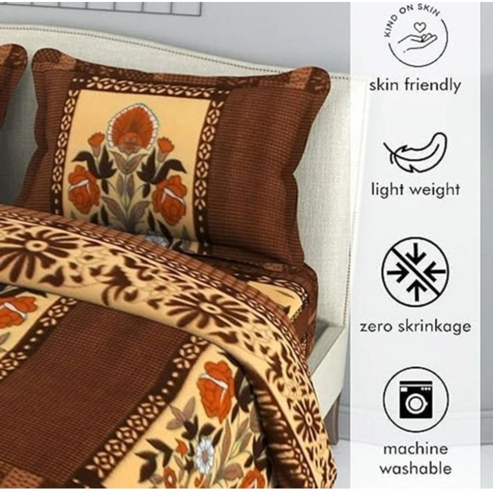 PID-64614-Fleece-Floral-Printed-Double-Polar-Warm-Bedsheet-with-2-Pillow-Cover-Brown-1-1000x1000-1.webp