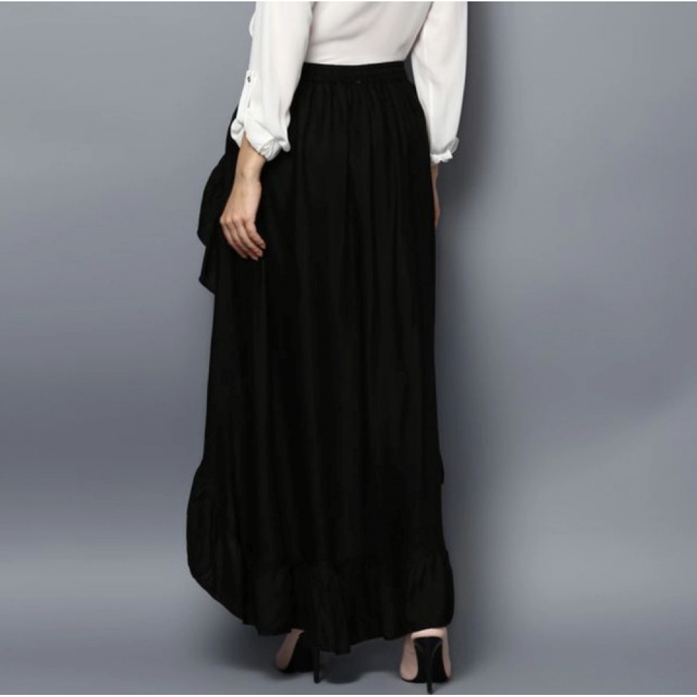 PID-65446-Women-s-Rayon-Ruffled-Elasticated-Skirt-Black-1-1000x1000-1.webp