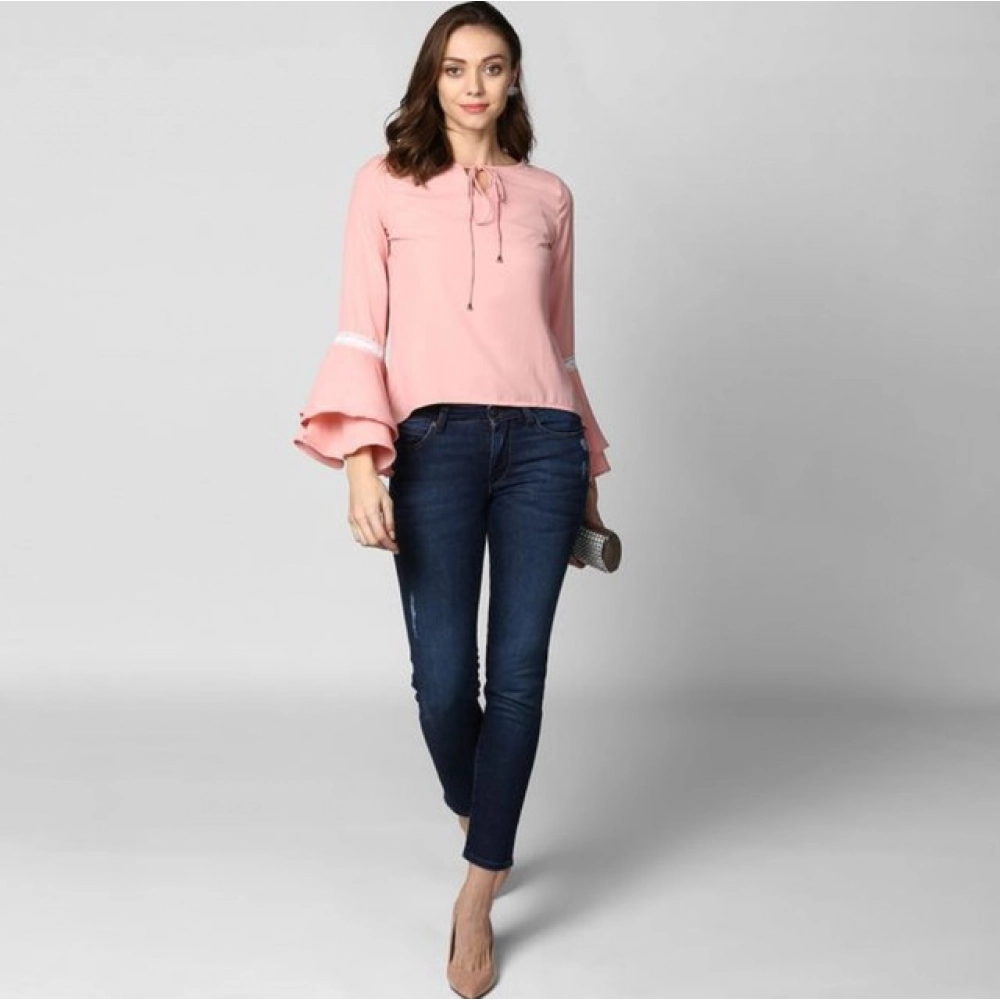 PID-65470-Women-s-Polyester-Solid-Bell-Sleeve-Top-Pink-1-1000x1000-1.webp