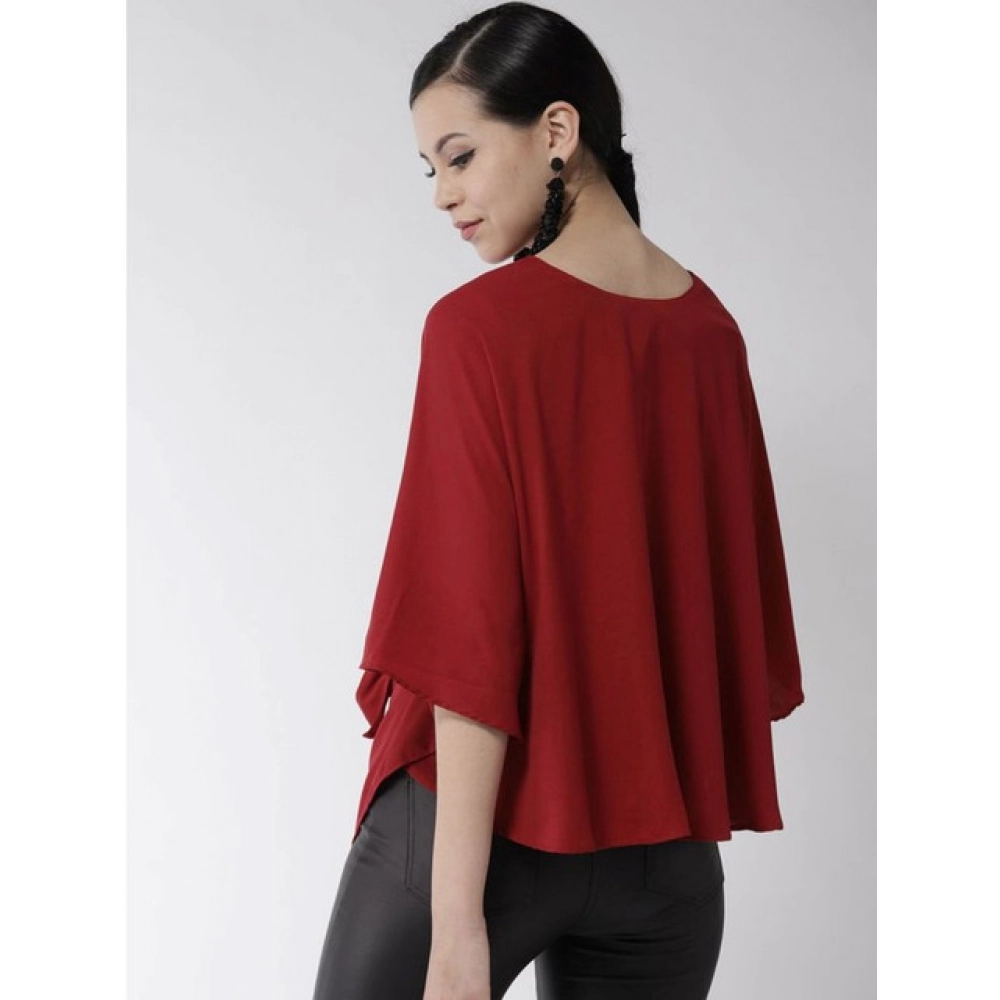 PID-65471-Women-s-Polyester-Solid-Cape-Sleeve-Top-Red-1-1000x1000-1.webp