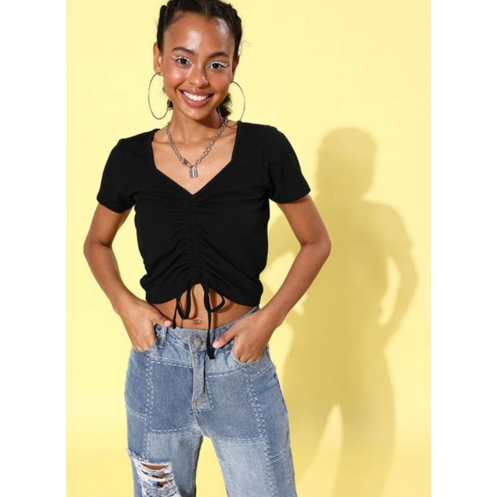 PID-65481-Women-s-Polyester-Lycra-Solid-Short-Sleeve-Top-Black-1-1000x1000-1.webp