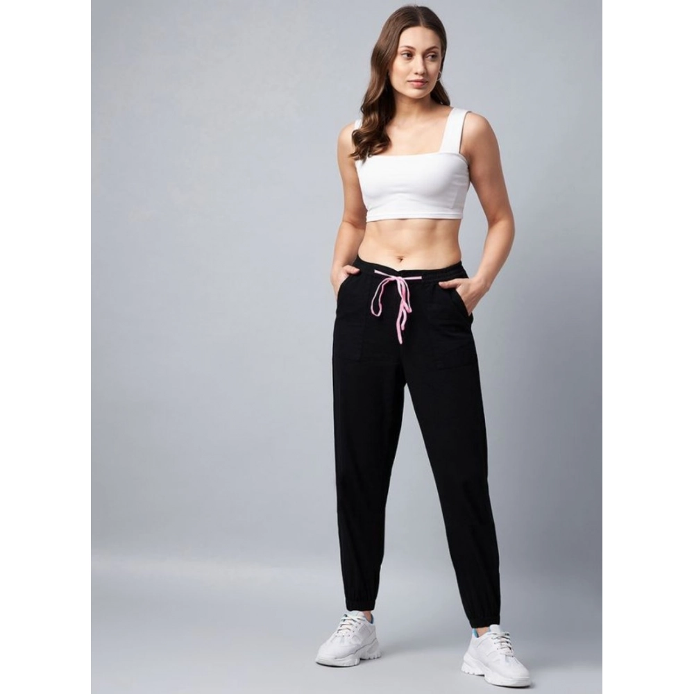 PID-65514-Women-s-Cotton-Twill-Solid-Elasticated-Trousers-Black-1-1000x1000-1.webp