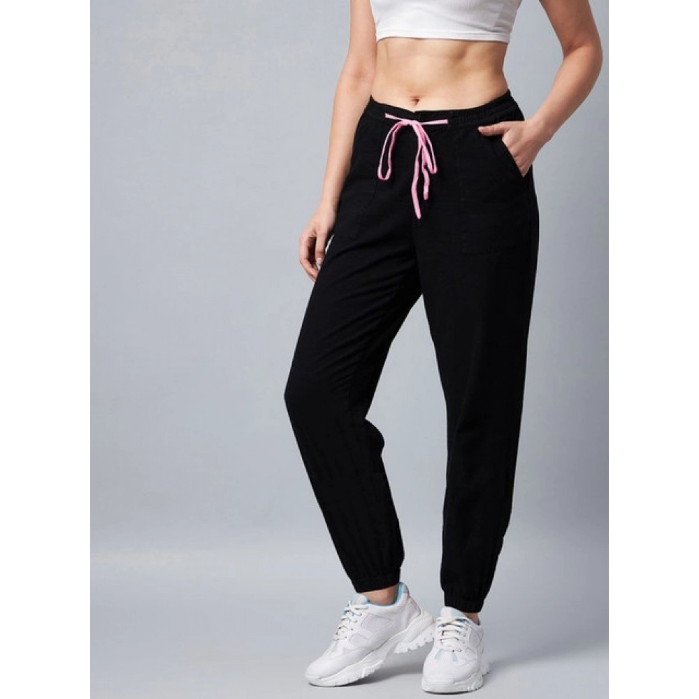 PID-65514-Women-s-Cotton-Twill-Solid-Elasticated-Trousers-Black-1-1000x1000-1.webp