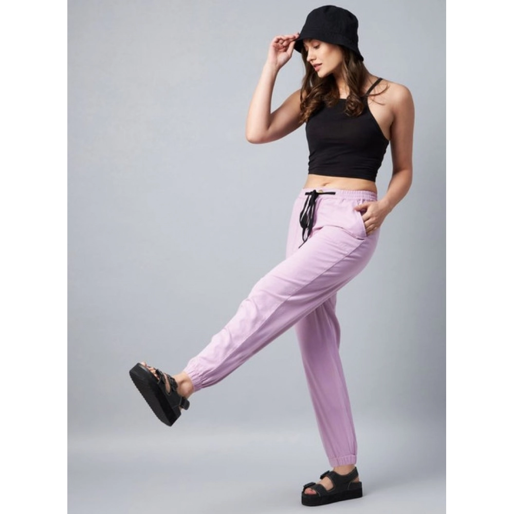 PID-65515-Women-s-Coton-Twill-Solid-Elasticated-Trousers-Lavender-1-1000x1000-1.webp