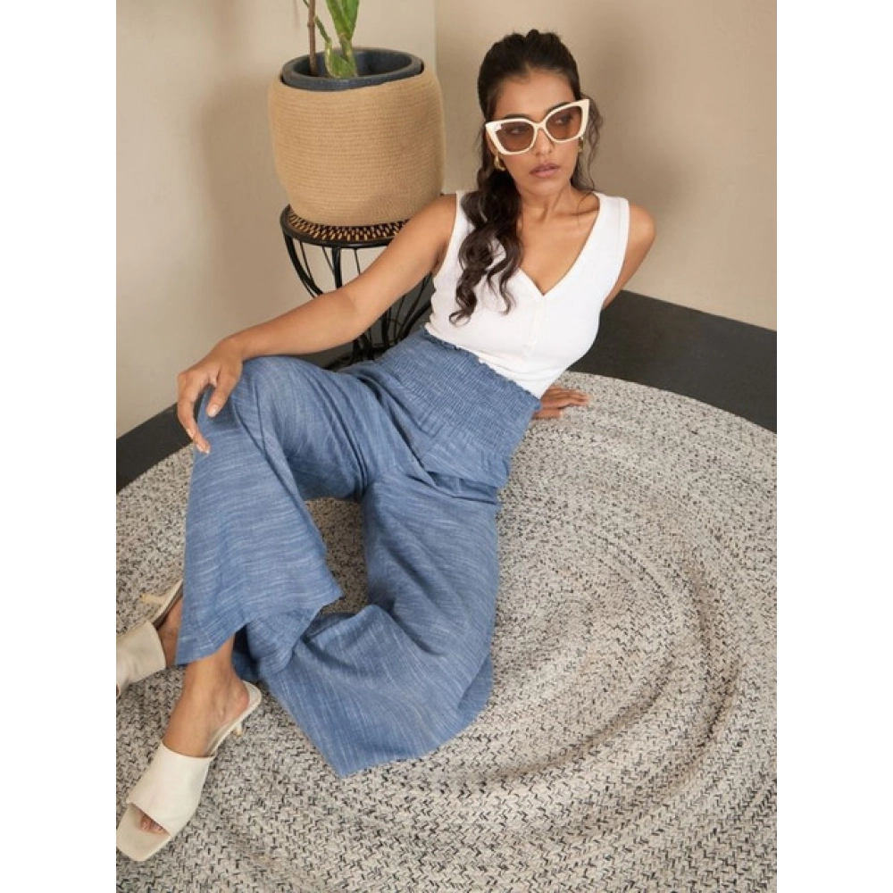 PID-65516-Women-s-Cotton-Self-Design-Smocked-Trousers-Blue-1-1000x1000-1.webp