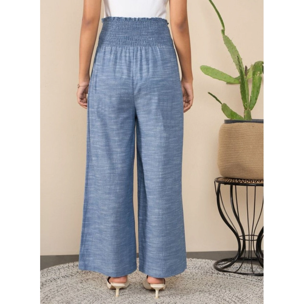 PID-65516-Women-s-Cotton-Self-Design-Smocked-Trousers-Blue-1-1000x1000-1.webp