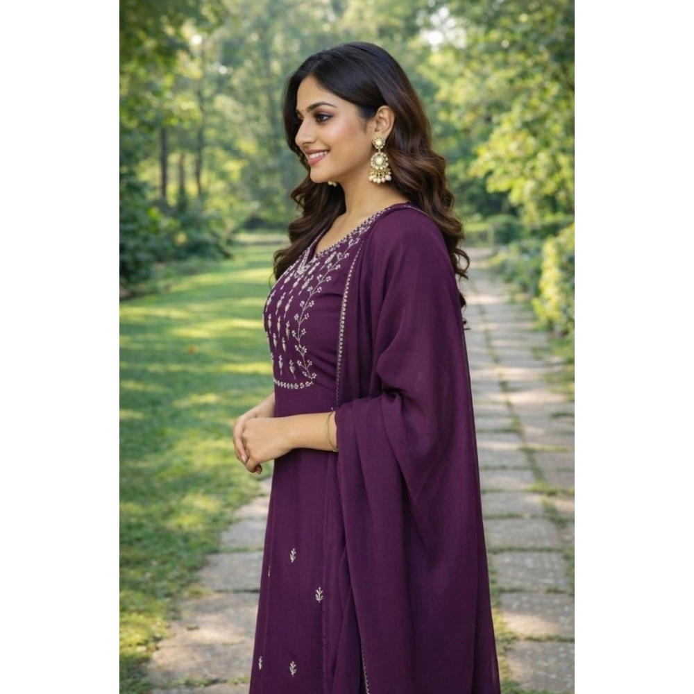 PID-65963-Women-s-Georgette-Ethnic-Motif-V-Neck-Three-Quarter-Sleeve-Kurti-With-Pant-Dupatta-Set-M-1000x1000-1.webp