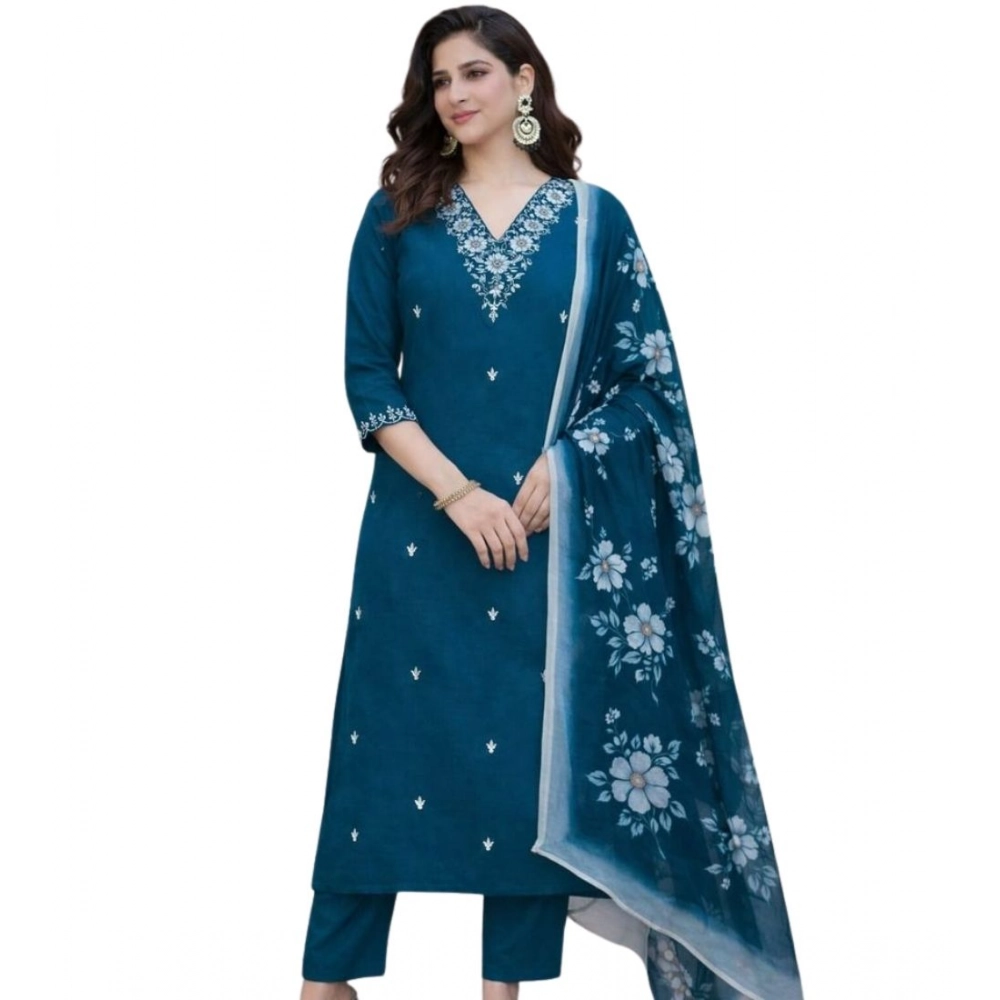 PID-65972-Women-s-Chanderi-Silk-Ethnic-Motif-V-Neck-Three-Quarter-Sleeve-Kurti-With-Pant-Dupatta-Se-1000x1000-1.webp
