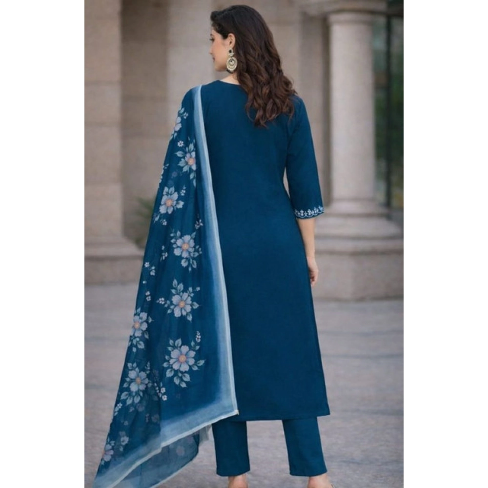 PID-65972-Women-s-Chanderi-Silk-Ethnic-Motif-V-Neck-Three-Quarter-Sleeve-Kurti-With-Pant-Dupatta-Se-1000x1000-1.webp