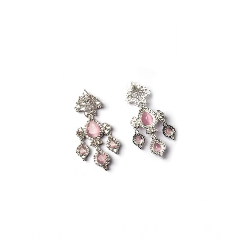 PID-66272-Women-s-Brass-Silver-Plated-Drop-Earrings-Pink-1-1000x1000-1.webp
