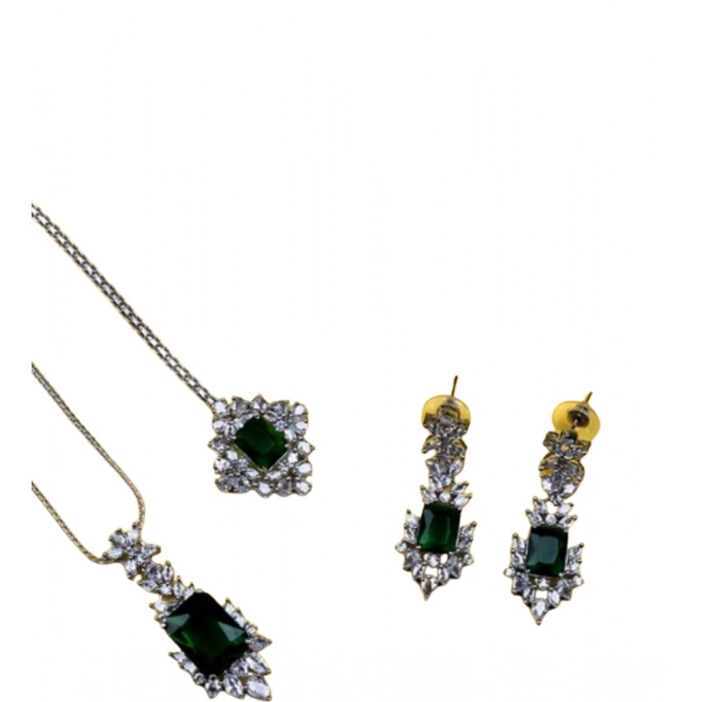 PID-66287-Women-s-Brass-Silver-Plated-Pendant-Set-Green-1-1000x1000-1.webp