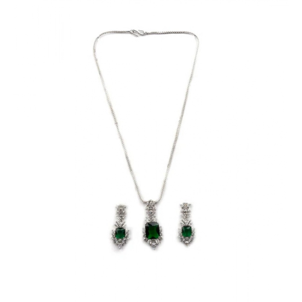 PID-66287-Women-s-Brass-Silver-Plated-Pendant-Set-Green-1-1000x1000-1.webp