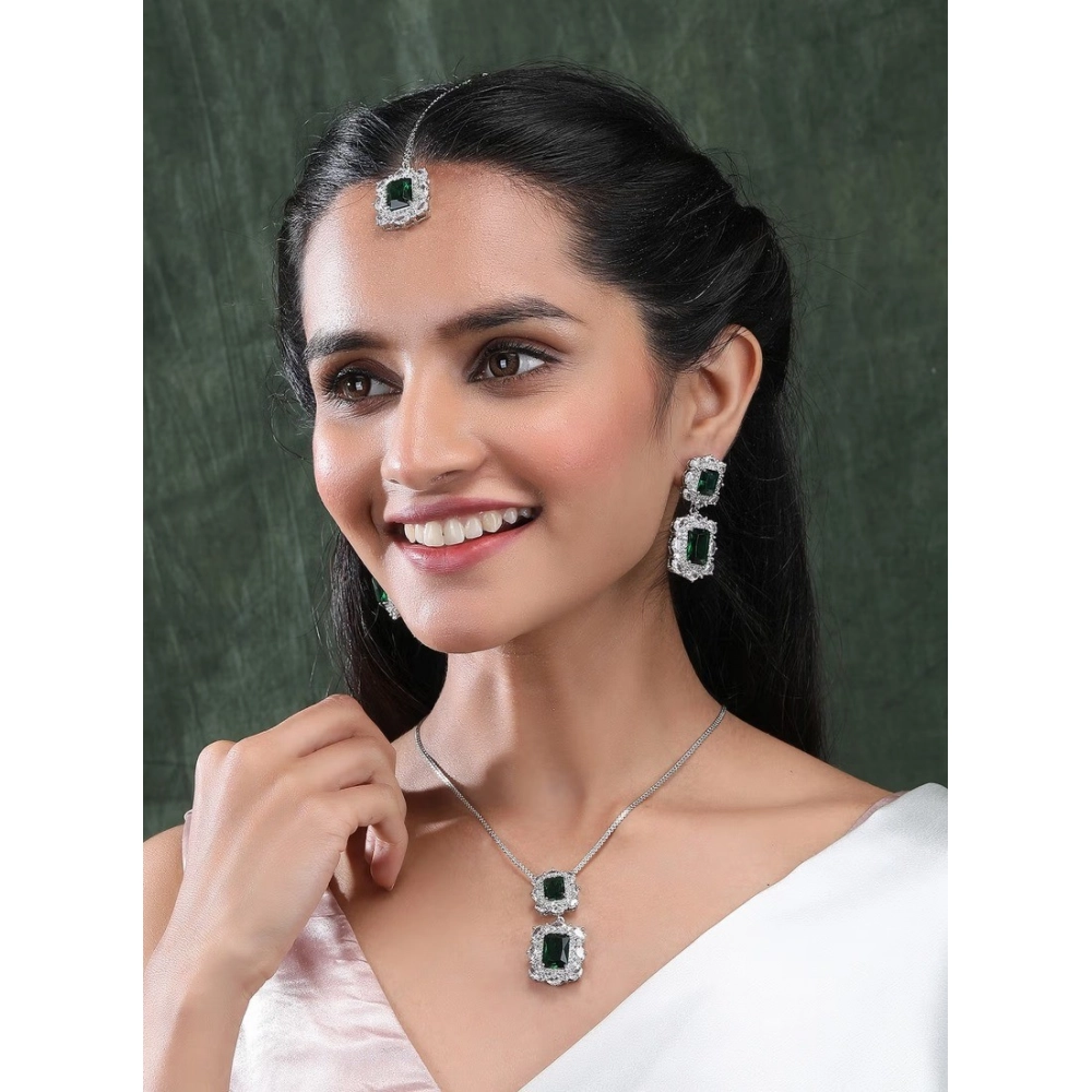 PID-66288-Women-s-Brass-Silver-Plated-Pendant-Set-Green-1-1000x1000-1.webp