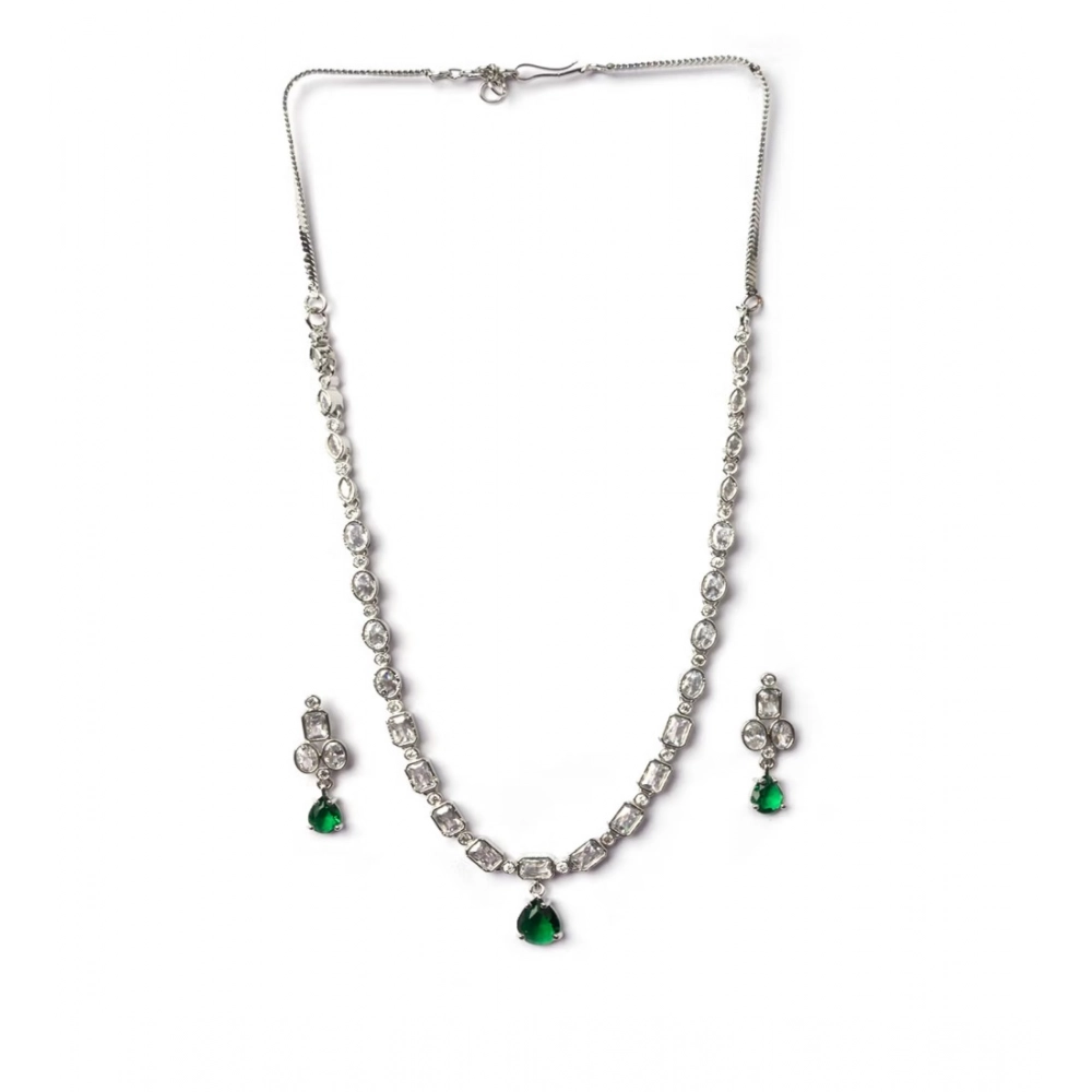 PID-66305-Women-s-Brass-Silver-Plated-Necklace-set-Green-1-1000x1000-1.webp