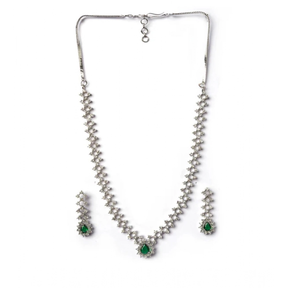PID-66313-Women-s-Brass-Silver-Plated-Necklace-set-Green-1-1000x1000-1.webp