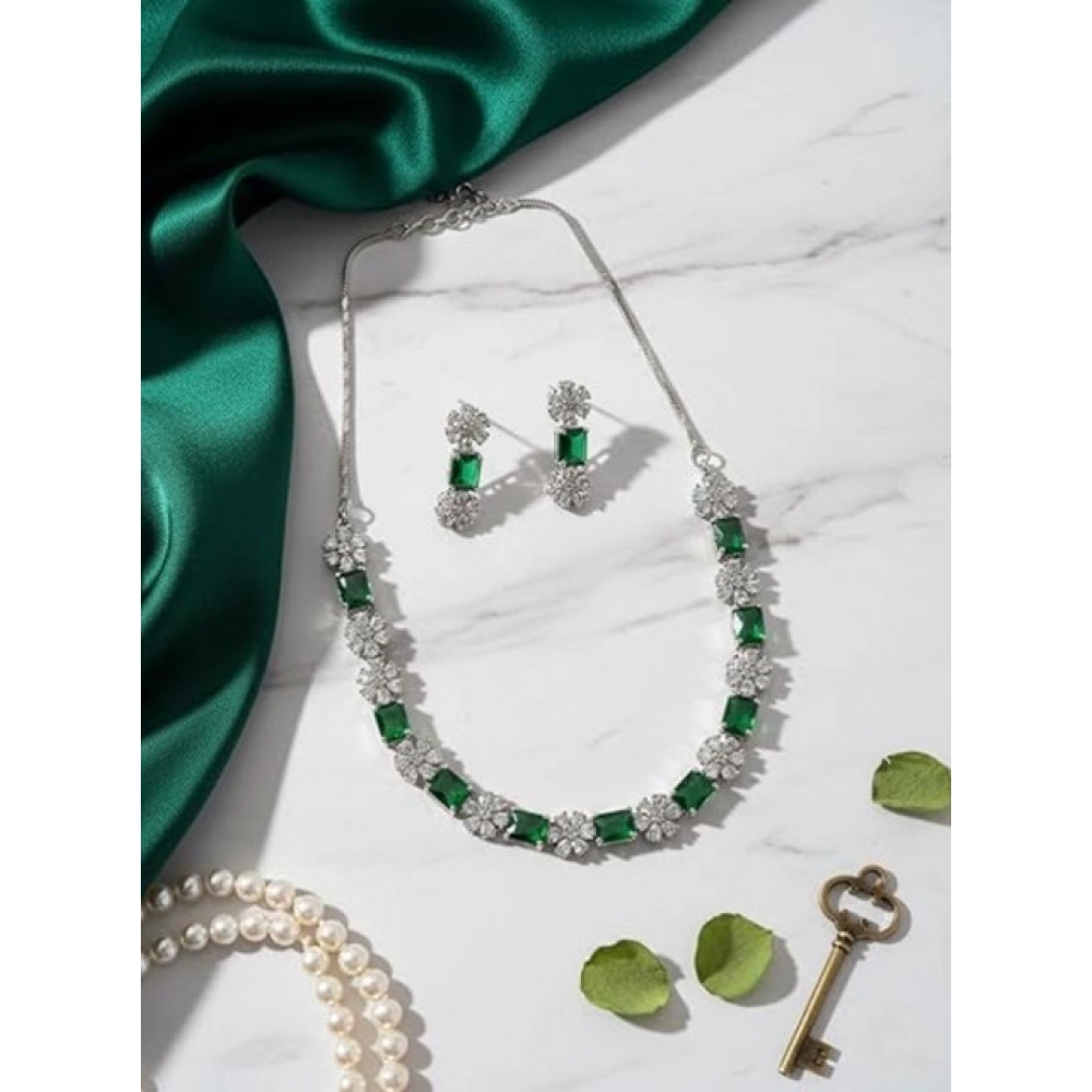 PID-66315-Women-s-Brass-Silver-Plated-Necklace-set-Green-1-1000x1000-1.webp