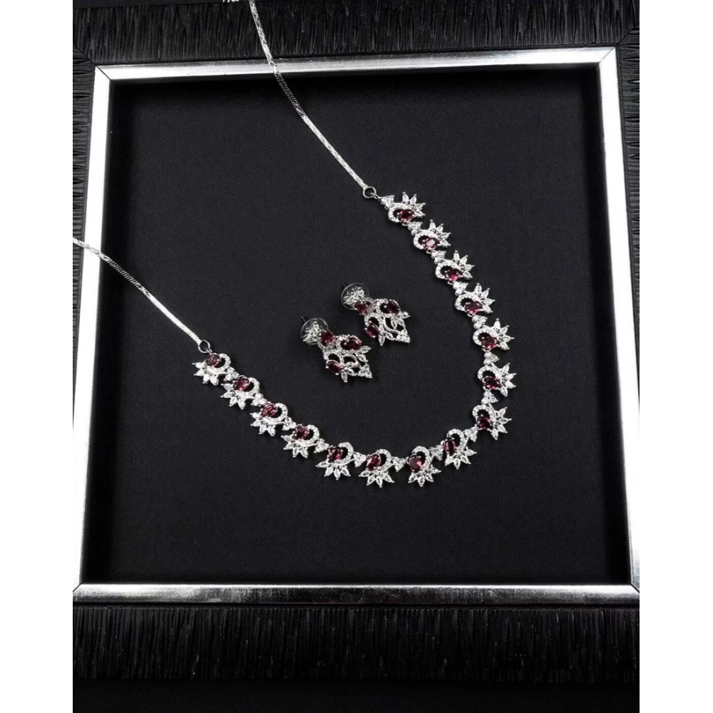 PID-66336-Women-s-Brass-Silver-Plated-Necklace-set-Red-1-1000x1000-1.webp