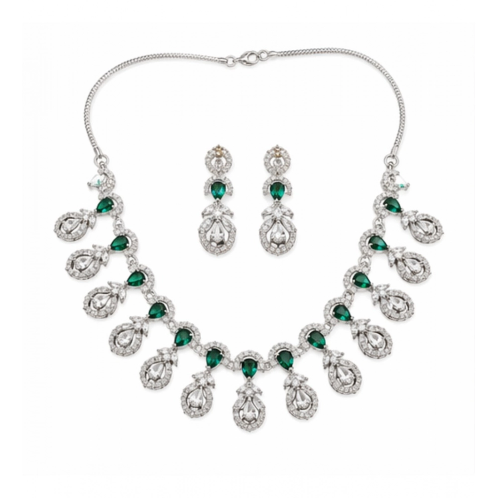 PID-66340-Women-s-Brass-Silver-Plated-Necklace-set-Green-1-1000x1000-1.webp