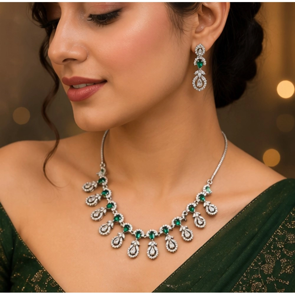 PID-66340-Women-s-Brass-Silver-Plated-Necklace-set-Green-1-1000x1000-1.webp