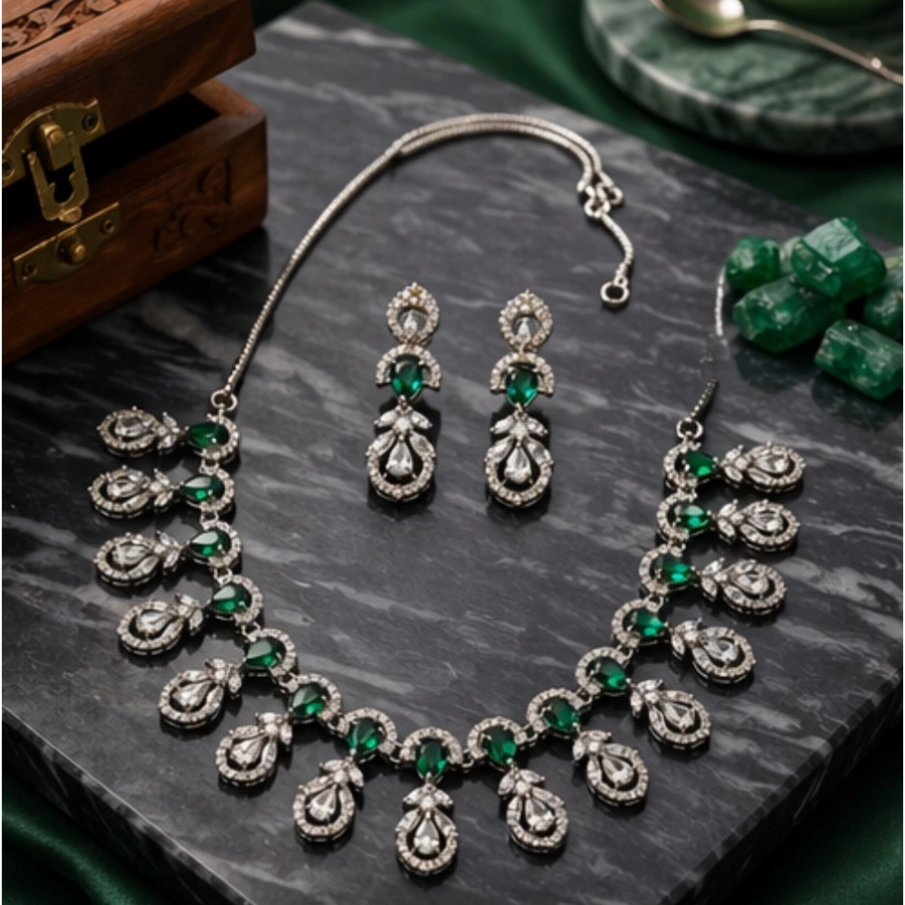 PID-66340-Women-s-Brass-Silver-Plated-Necklace-set-Green-1-1000x1000-1.webp