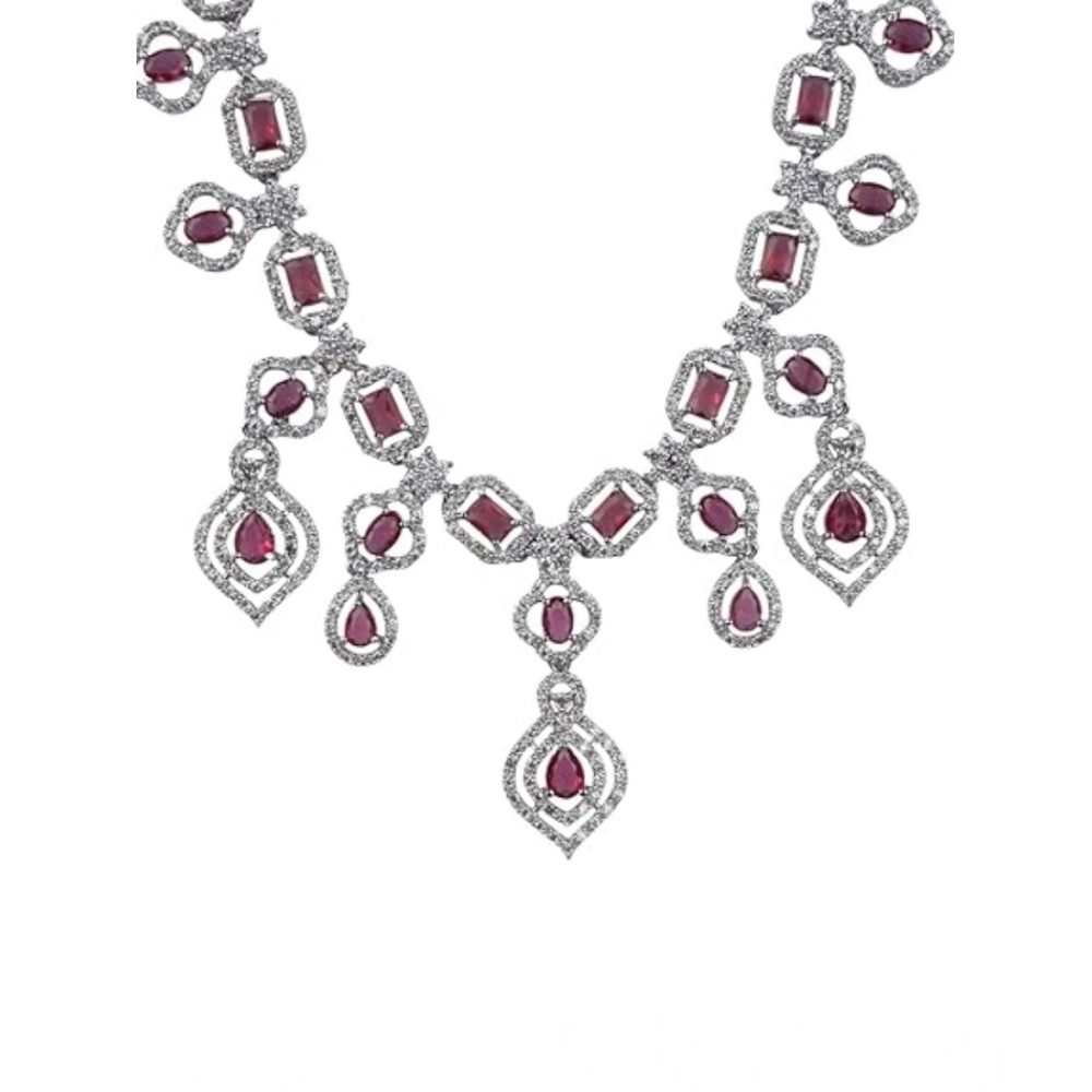 PID-66341-Women-s-Brass-Silver-Plated-Necklace-set-Red-1-1000x1000-1.webp