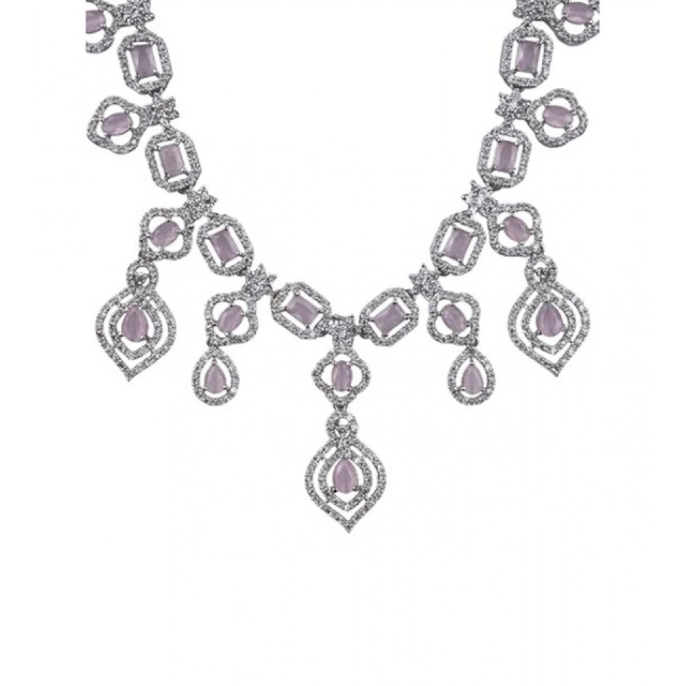 PID-66342-Women-s-Brass-Silver-Plated-Necklace-set-Pink-1-1000x1000-1.webp