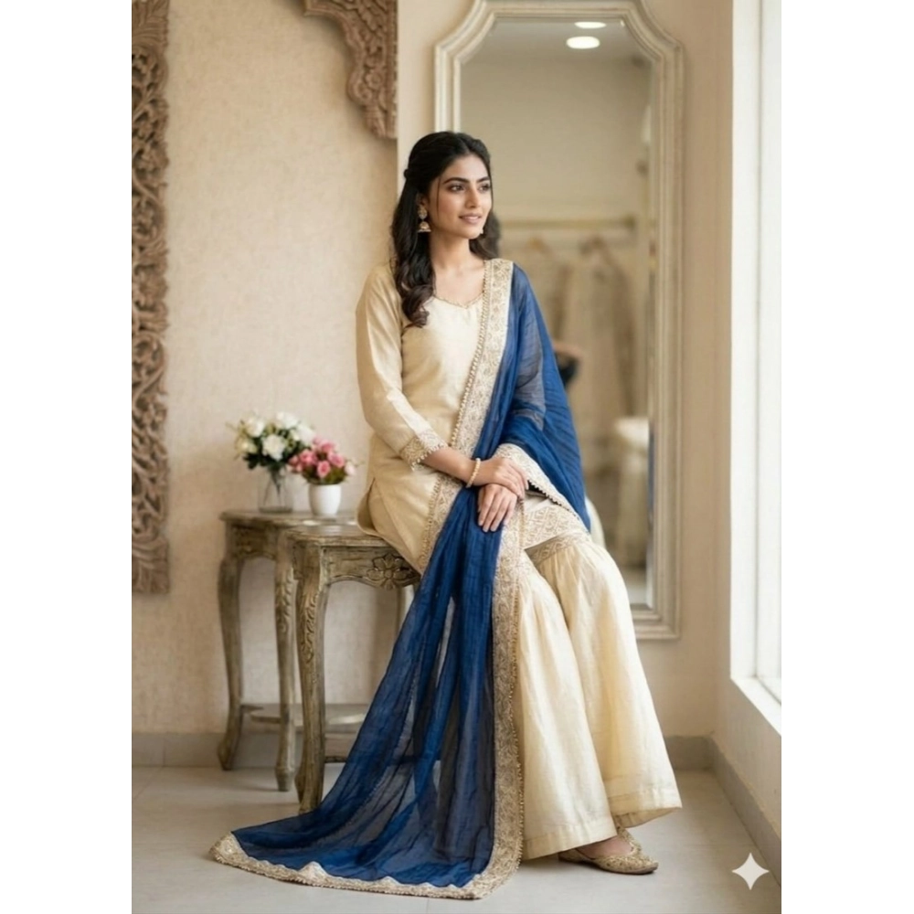 PID-66482-Women-s-Silk-Embroidered-3-4th-Sleeve-Round-Kurti-With-Palazzo-and-Dupatta-Set-Cream-1-1000x1000-1.webp