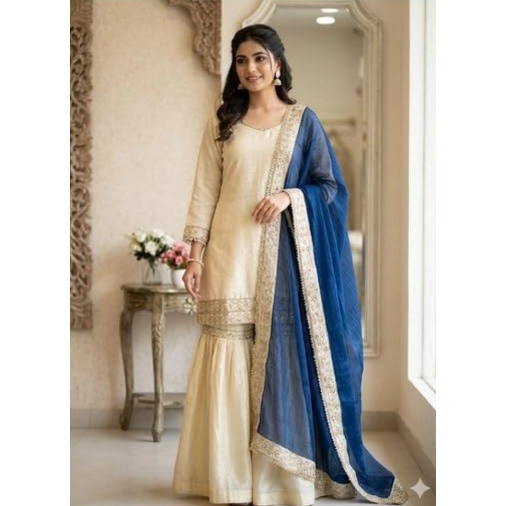PID-66482-Women-s-Silk-Embroidered-3-4th-Sleeve-Round-Kurti-With-Palazzo-and-Dupatta-Set-Cream-1-1000x1000-1.webp