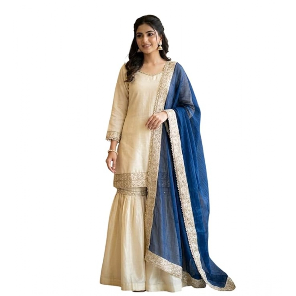 PID-66482-Women-s-Silk-Embroidered-3-4th-Sleeve-Round-Kurti-With-Palazzo-and-Dupatta-Set-Cream-1-1000x1000-1.webp