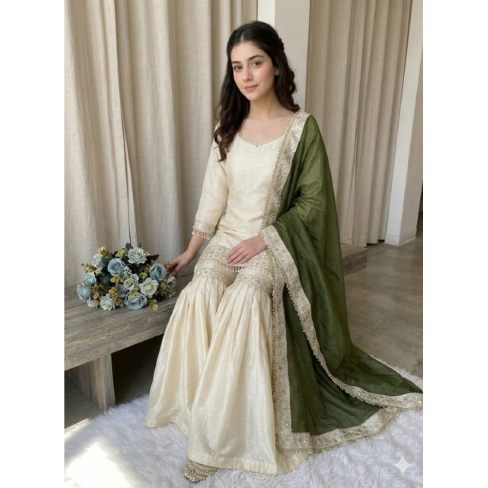 PID-66484-Women-s-Silk-Embroidered-3-4th-Sleeve-Round-Kurti-With-Palazzo-and-Dupatta-Set-Cream-1-1000x1000-1.webp