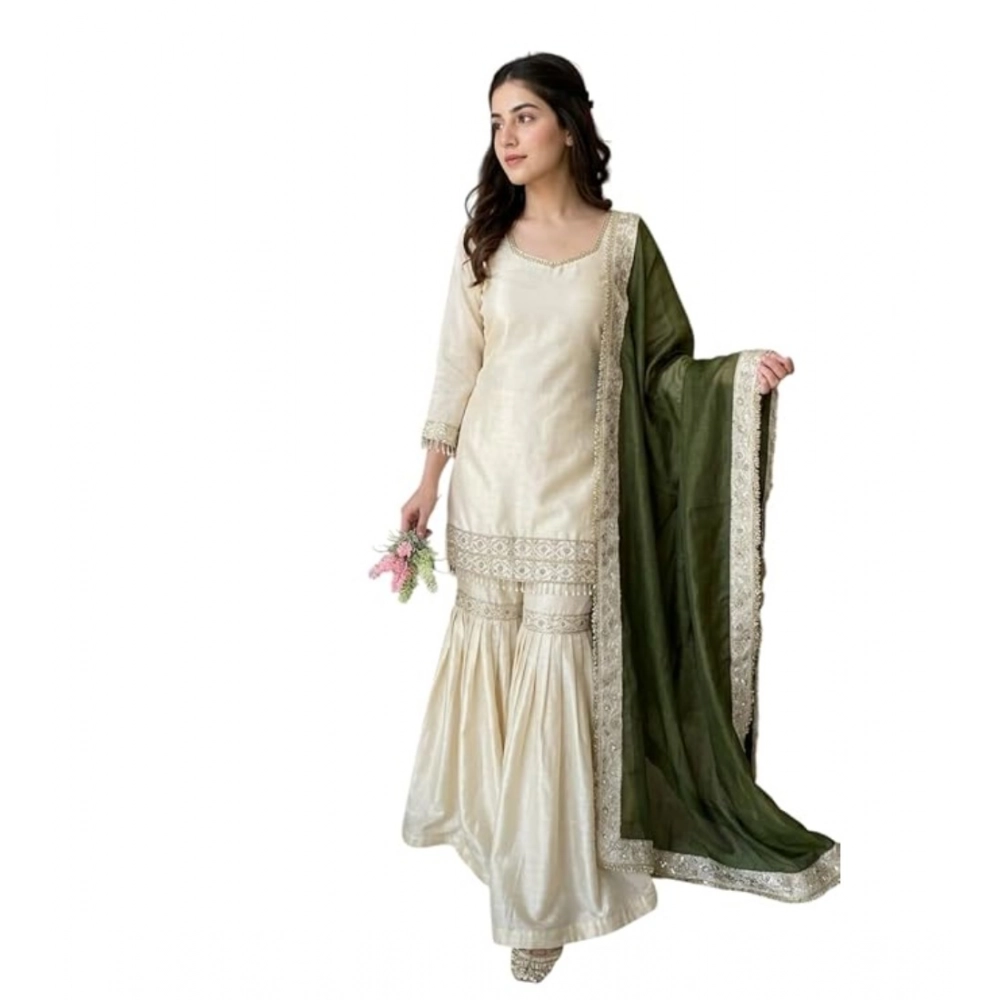 PID-66484-Women-s-Silk-Embroidered-3-4th-Sleeve-Round-Kurti-With-Palazzo-and-Dupatta-Set-Cream-1-1000x1000-1.webp