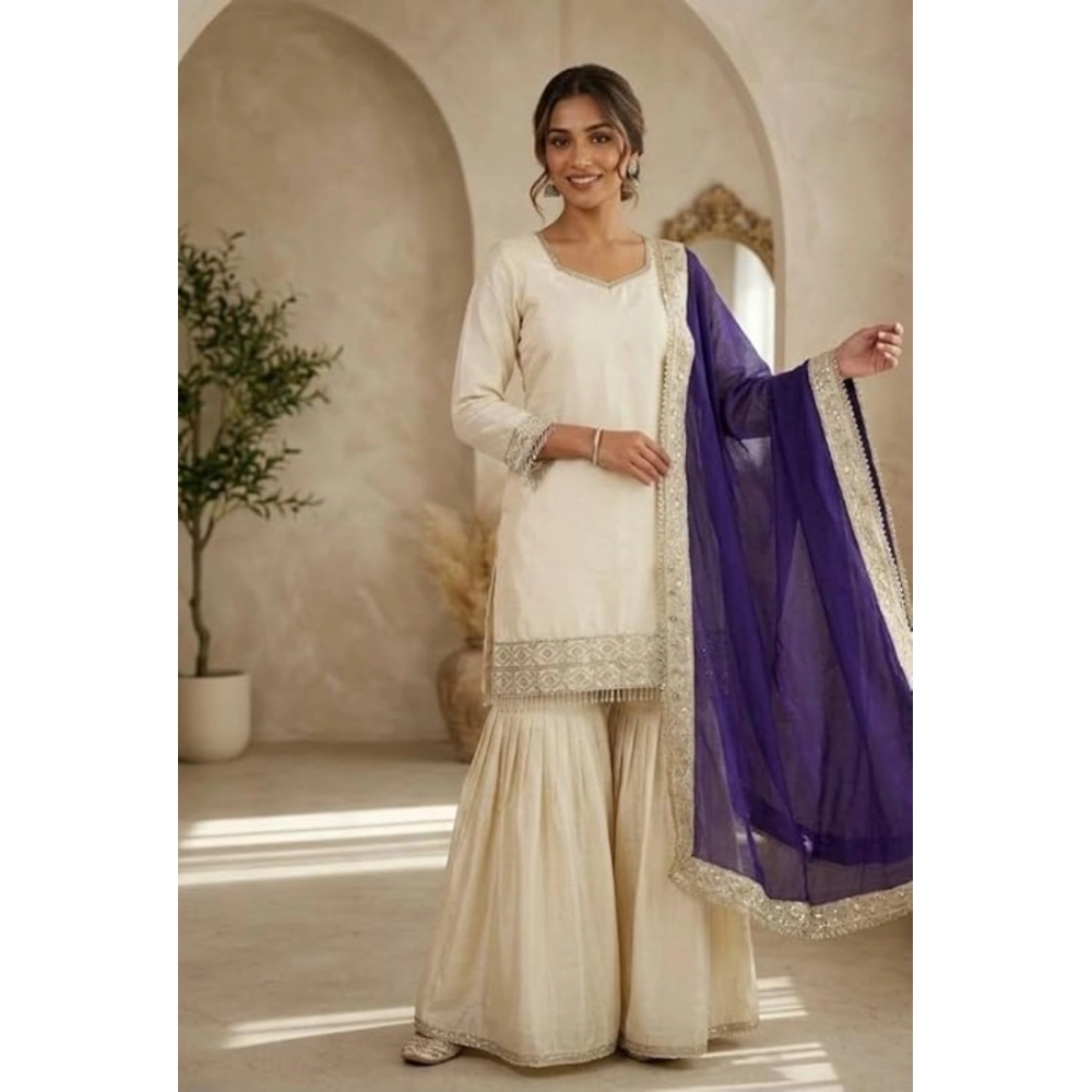 PID-66485-Women-s-Silk-Embroidered-3-4th-Sleeve-Round-Kurti-With-Palazzo-and-Dupatta-Set-Cream-1-1000x1000-1.webp