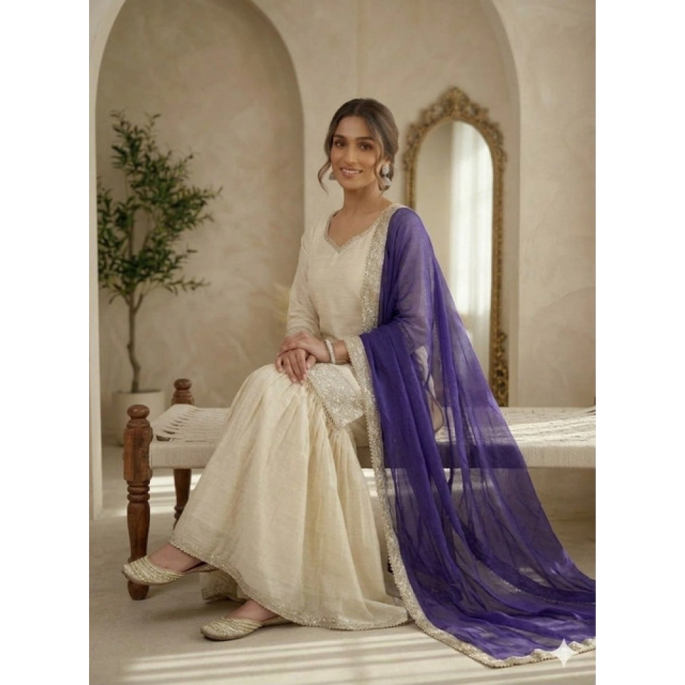 PID-66485-Women-s-Silk-Embroidered-3-4th-Sleeve-Round-Kurti-With-Palazzo-and-Dupatta-Set-Cream-1-1000x1000-1.webp