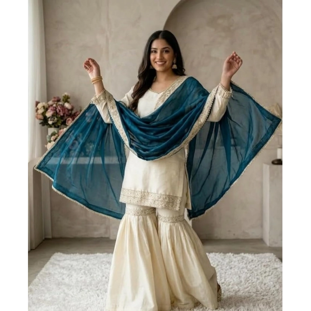 PID-66486-Women-s-Silk-Embroidered-3-4th-Sleeve-Round-Kurti-With-Palazzo-and-Dupatta-Set-Cream-1-1000x1000-1.webp
