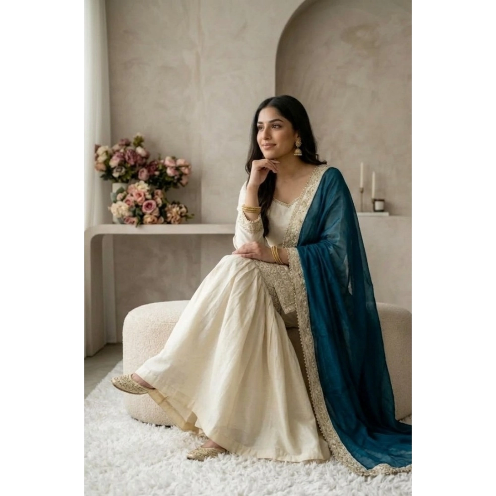 PID-66486-Women-s-Silk-Embroidered-3-4th-Sleeve-Round-Kurti-With-Palazzo-and-Dupatta-Set-Cream-1-1000x1000-1.webp