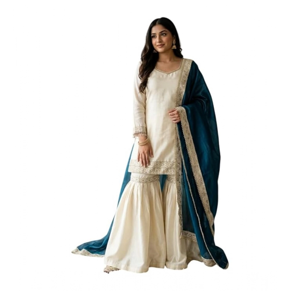 PID-66486-Women-s-Silk-Embroidered-3-4th-Sleeve-Round-Kurti-With-Palazzo-and-Dupatta-Set-Cream-1-1000x1000-1.webp