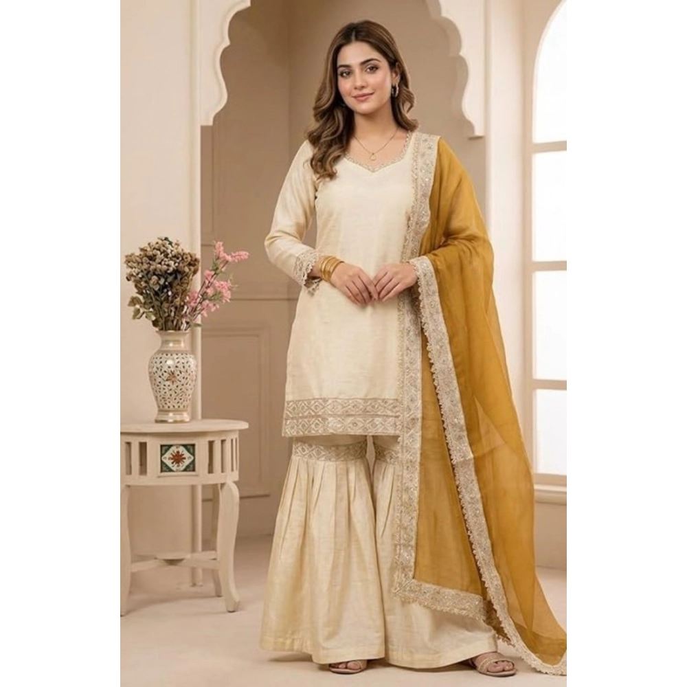 PID-66487-Women-s-Silk-Embroidered-3-4th-Sleeve-Round-Kurti-With-Palazzo-and-Dupatta-Set-Cream-1-1000x1000-1.webp