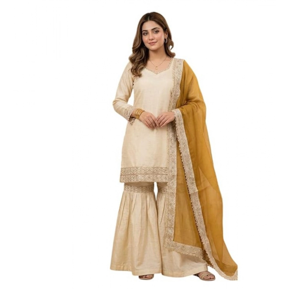 PID-66487-Women-s-Silk-Embroidered-3-4th-Sleeve-Round-Kurti-With-Palazzo-and-Dupatta-Set-Cream-1-1000x1000-1.webp