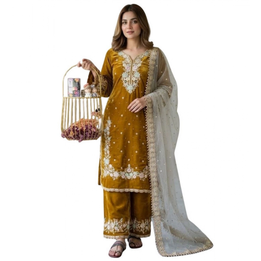 PID-66492-Women-s-Silk-Embroidered-3-4th-Sleeve-Round-Kurti-With-Palazzo-and-Dupatta-Set-Gold-1-1000x1000-1.webp