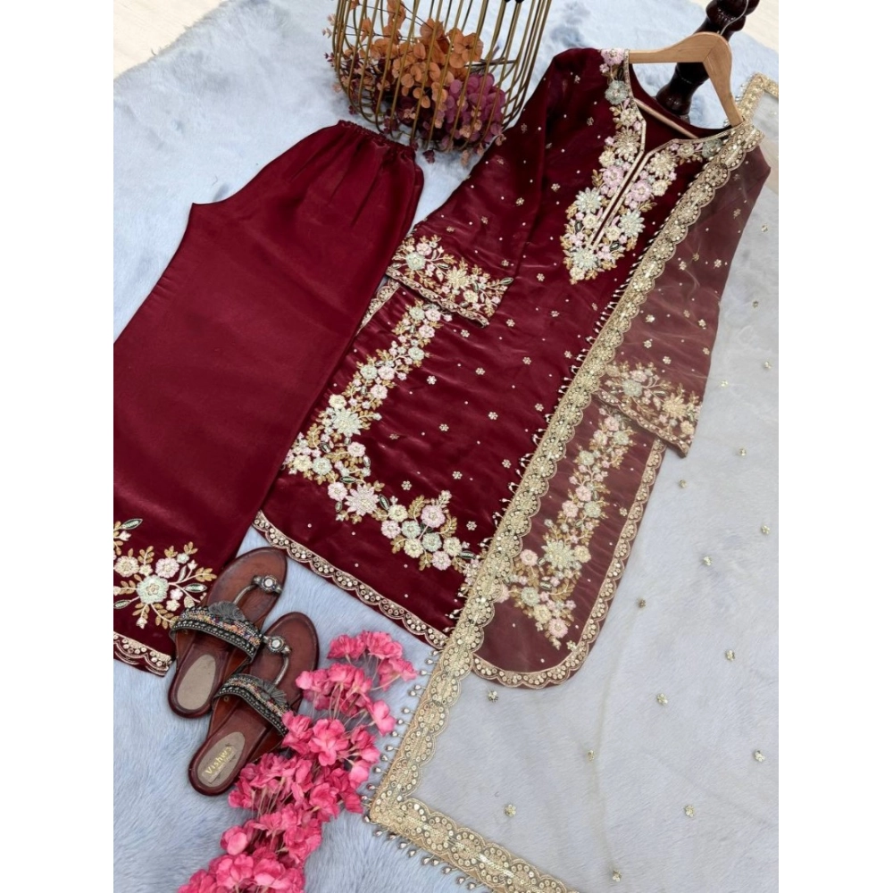 PID-66493-Women-s-Silk-Embroidered-3-4th-Sleeve-Round-Kurti-With-Palazzo-and-Dupatta-Set-Maroon-1-1000x1000-1.webp