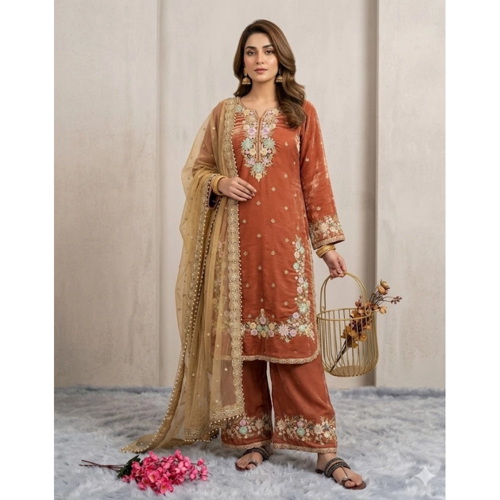 PID-66495-Women-s-Silk-Embroidered-3-4th-Sleeve-Round-Kurti-With-Palazzo-and-Dupatta-Set-Orange-1-1000x1000-1.webp
