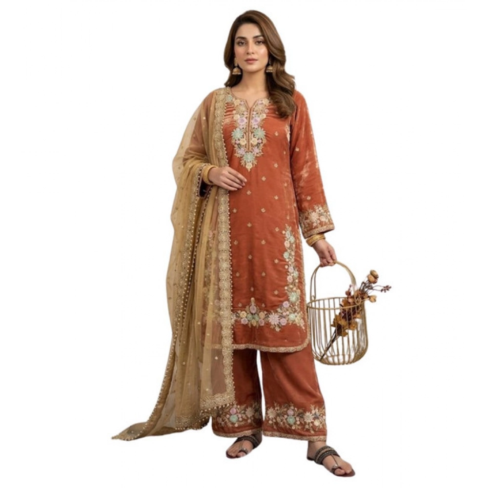 PID-66495-Women-s-Silk-Embroidered-3-4th-Sleeve-Round-Kurti-With-Palazzo-and-Dupatta-Set-Orange-1-1000x1000-1.webp
