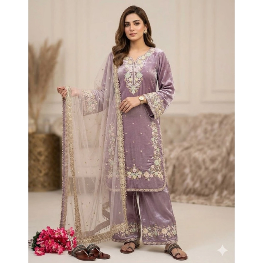 PID-66496-Women-s-Silk-Embroidered-3-4th-Sleeve-Round-Kurti-With-Palazzo-and-Dupatta-Set-Lavender-1000x1000-1.webp